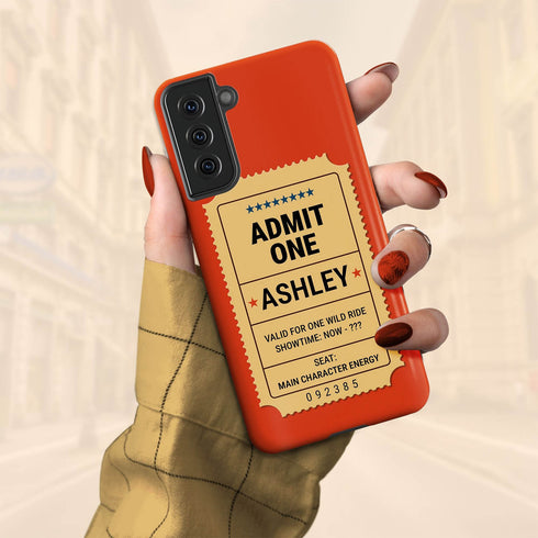 Personalized Admit One Ticket Chaos Pass Galaxy Case